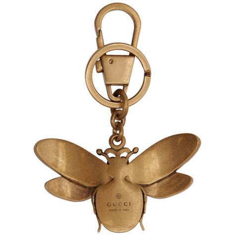 gucci gold bee keychain|Gucci ophidia keychain.